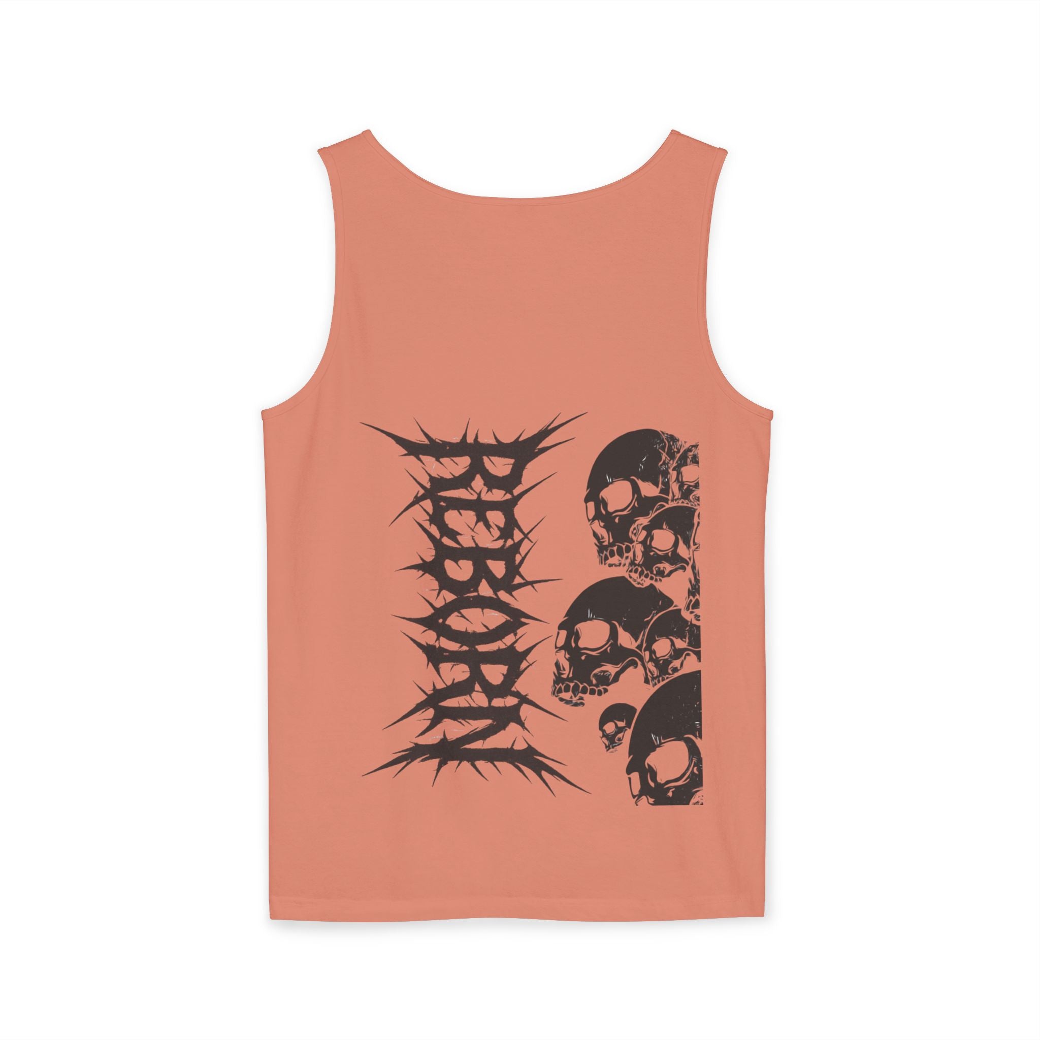 Edgy Skull Design Tank Top, Graphic Sleeveless Tee for Concerts, Festival Wear, Summer Style, Unisex Casual Top