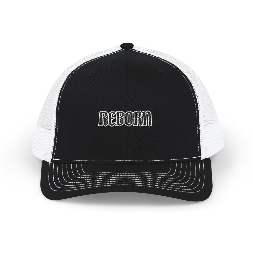 Reborn Snapback Trucker Cap - Cool Casual Headwear for Everyday Style, Adjustable Cap for Men and Women, Trendy Gift for Any Occasion