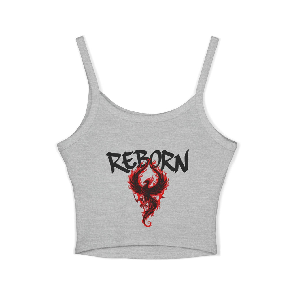 Reborn Tank Top for Women, Graphic Spaghetti Strap Top, Trendy Summer Wear, Gift for Her, Festival Style