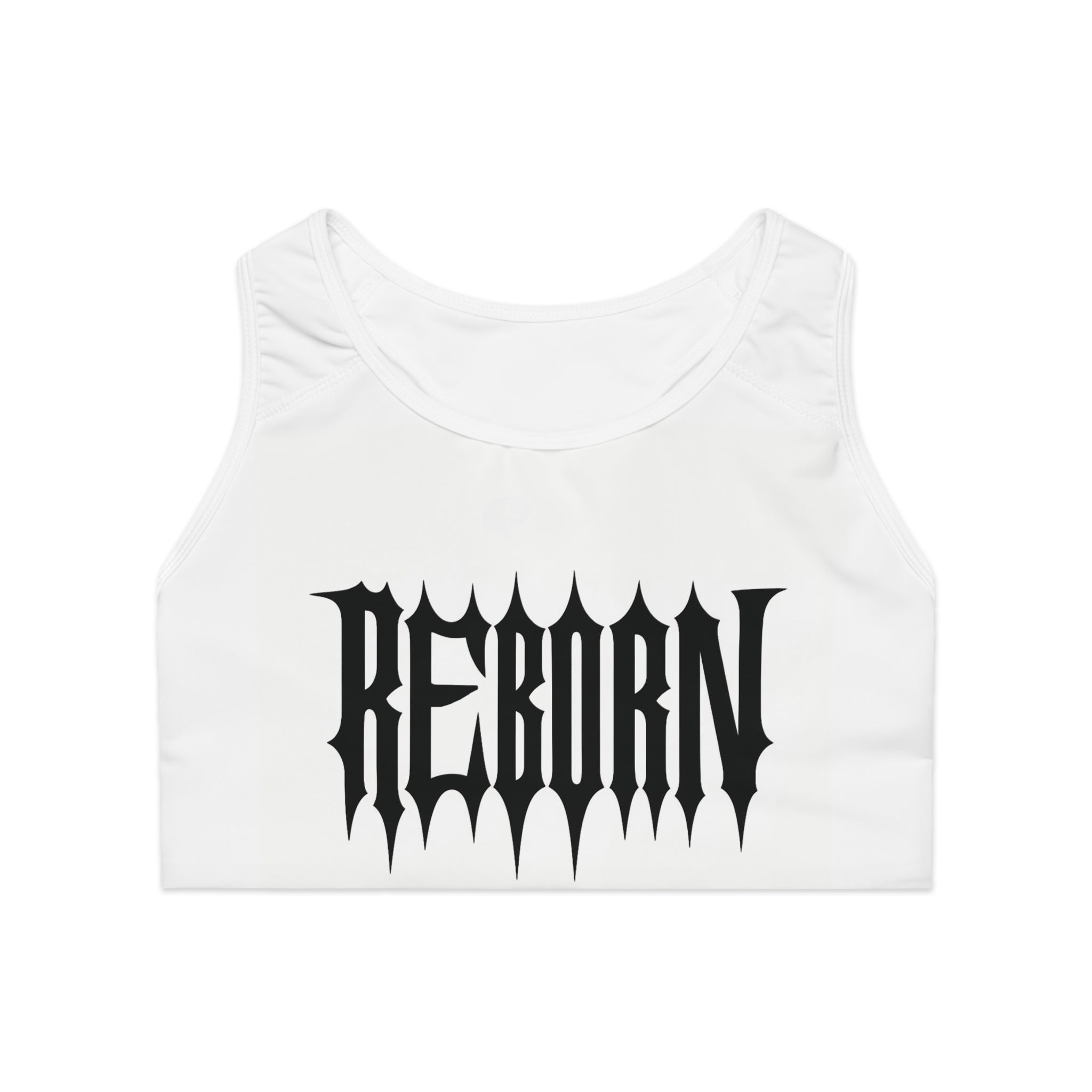 Reborn Sports Bra - Motivational Activewear, Gym Top, Workout Essentials, Fitness Clothing, Gift for Athletes
