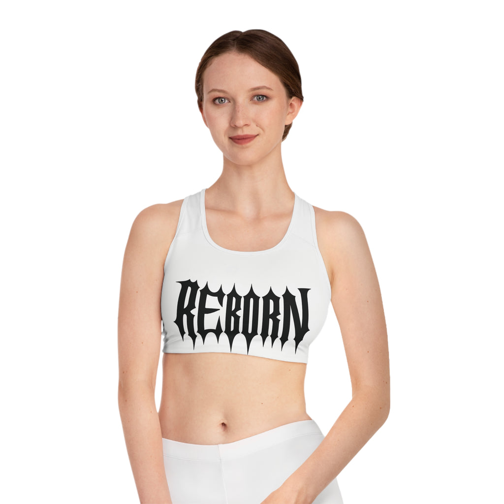 Reborn Sports Bra - Motivational Activewear, Gym Top, Workout Essentials, Fitness Clothing, Gift for Athletes