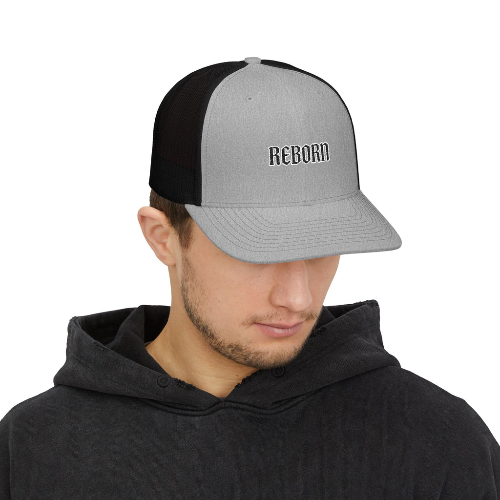 Reborn Snapback Trucker Cap - Cool Casual Headwear for Everyday Style, Adjustable Cap for Men and Women, Trendy Gift for Any Occasion