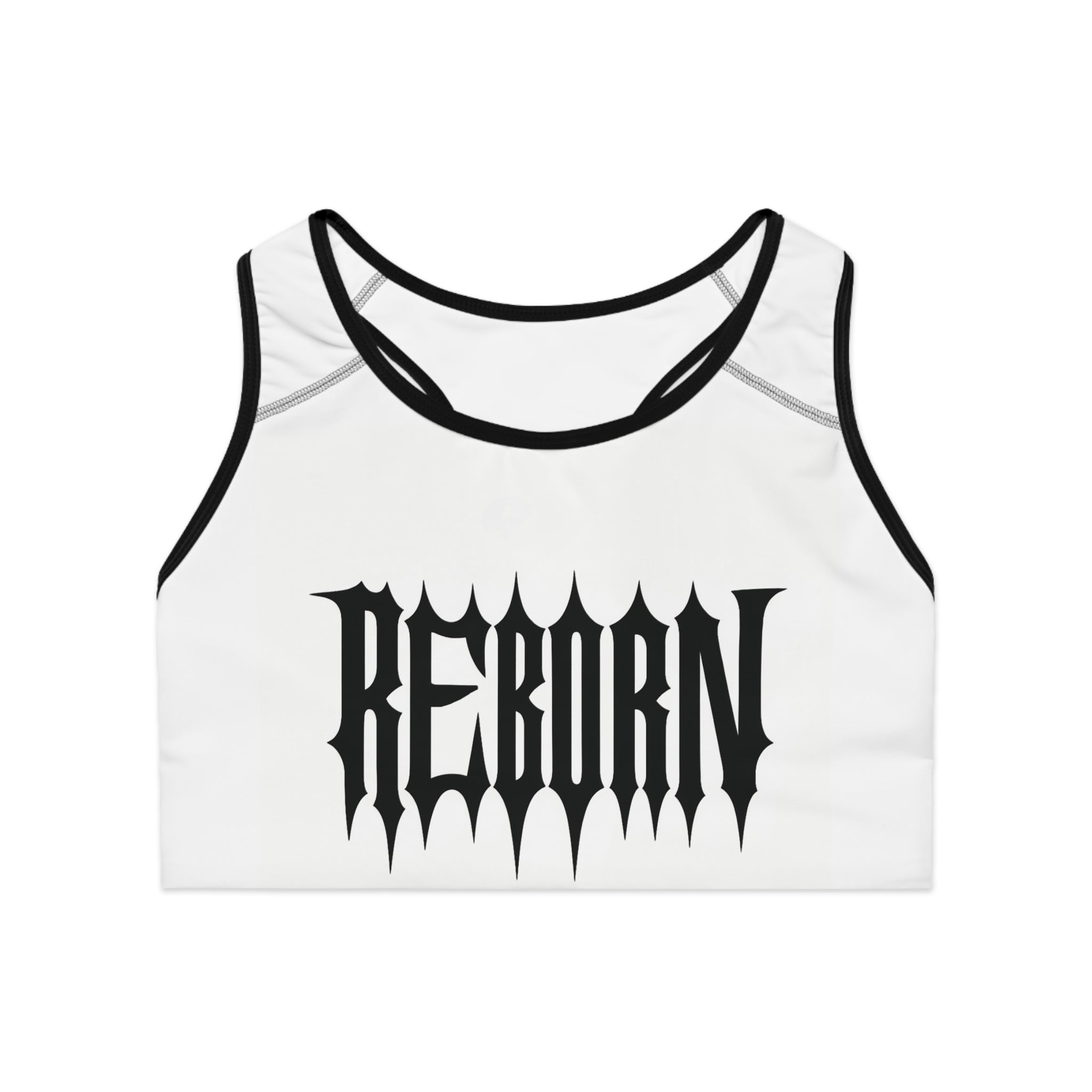 Reborn Sports Bra - Motivational Activewear, Gym Top, Workout Essentials, Fitness Clothing, Gift for Athletes