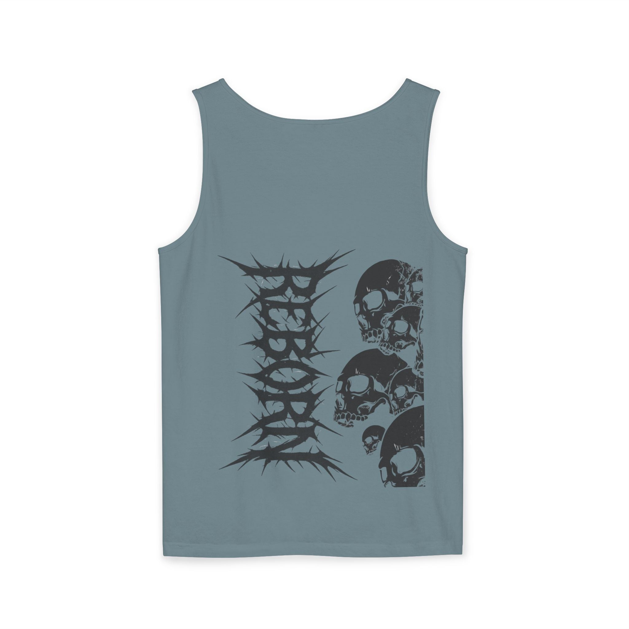 Edgy Skull Design Tank Top, Graphic Sleeveless Tee for Concerts, Festival Wear, Summer Style, Unisex Casual Top