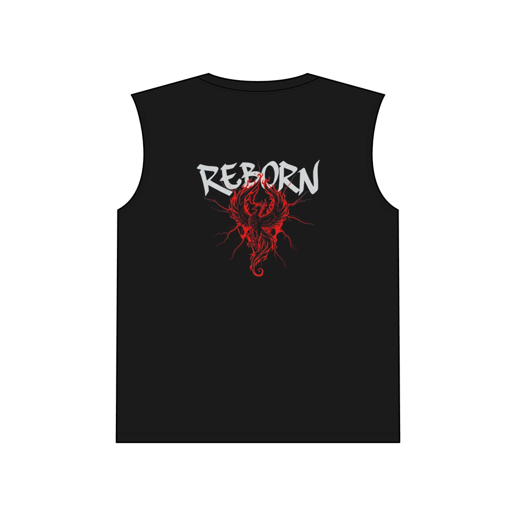 Cool Unisex Muscle Tank Top - Reborn Graphic, Gym Wear, Casual Outfit, Summer Activewear, Fitness Gift, Statement Apparel