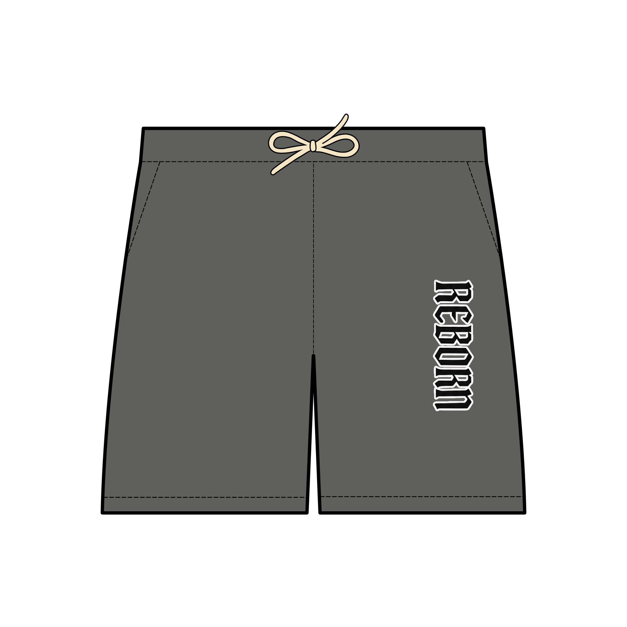 Reborn Lightweight Fleece Sweat Shorts, Unisex Summer Lounge Shorts, Casual Home Wear, Beach Vacation Essential, Gift for Men and Women