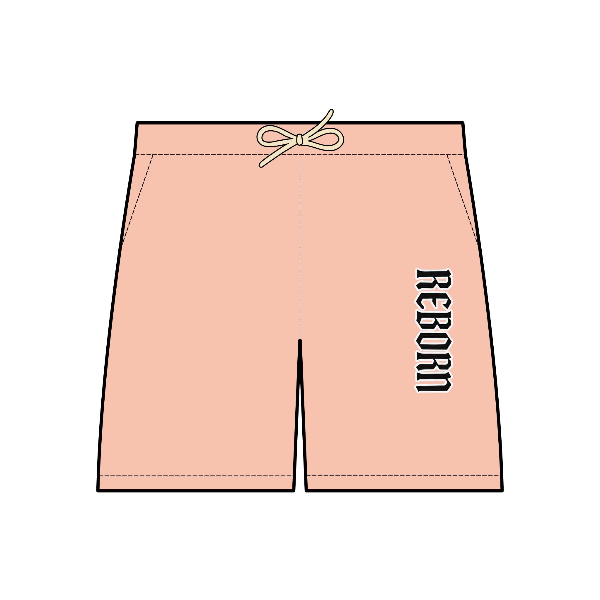 Reborn Lightweight Fleece Sweat Shorts, Unisex Summer Lounge Shorts, Casual Home Wear, Beach Vacation Essential, Gift for Men and Women