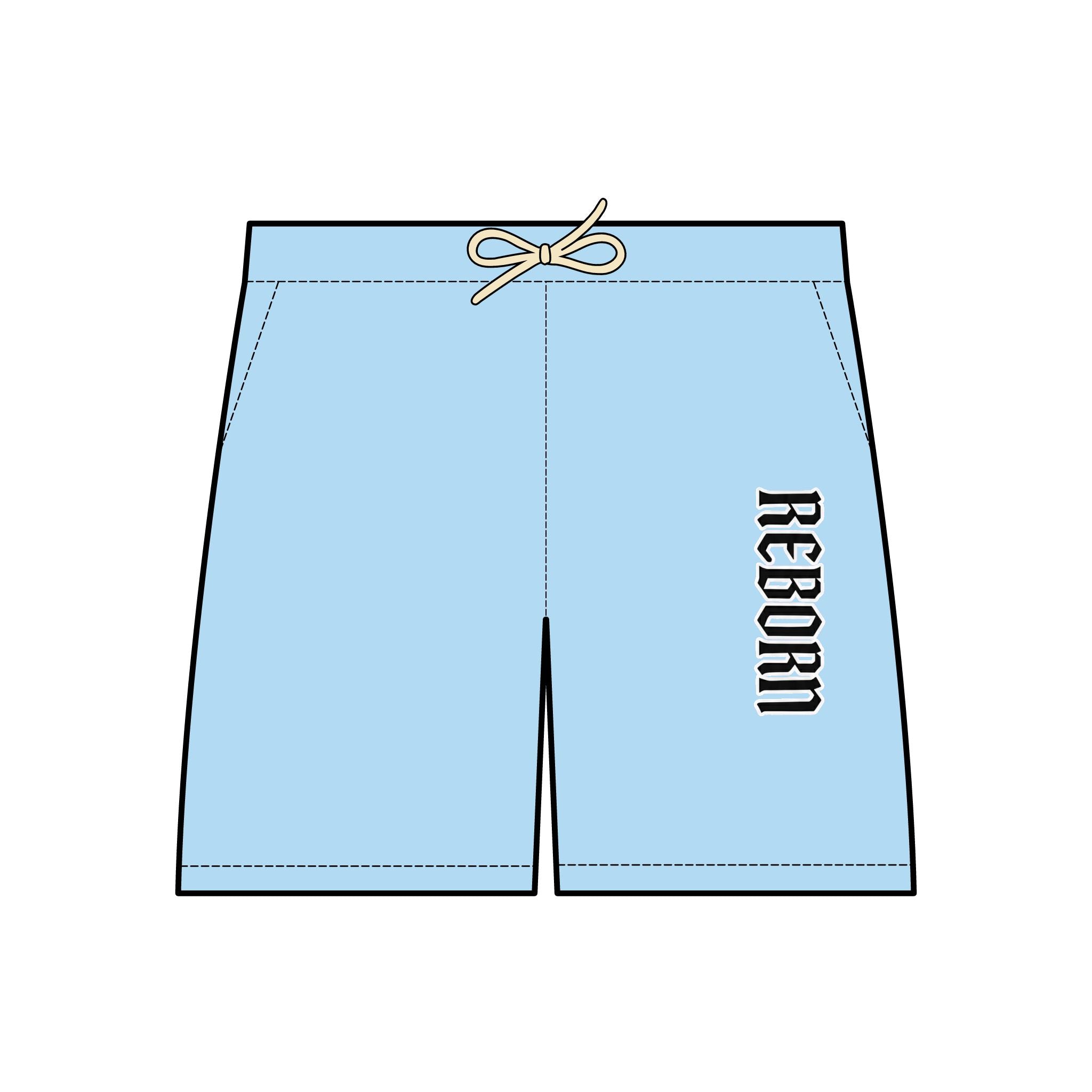 Reborn Lightweight Fleece Sweat Shorts, Unisex Summer Lounge Shorts, Casual Home Wear, Beach Vacation Essential, Gift for Men and Women