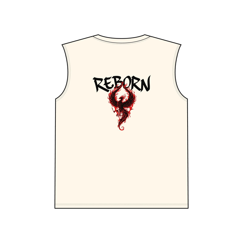 Cool Unisex Muscle Tank Top - Reborn Graphic, Gym Wear, Casual Outfit, Summer Activewear, Fitness Gift, Statement Apparel