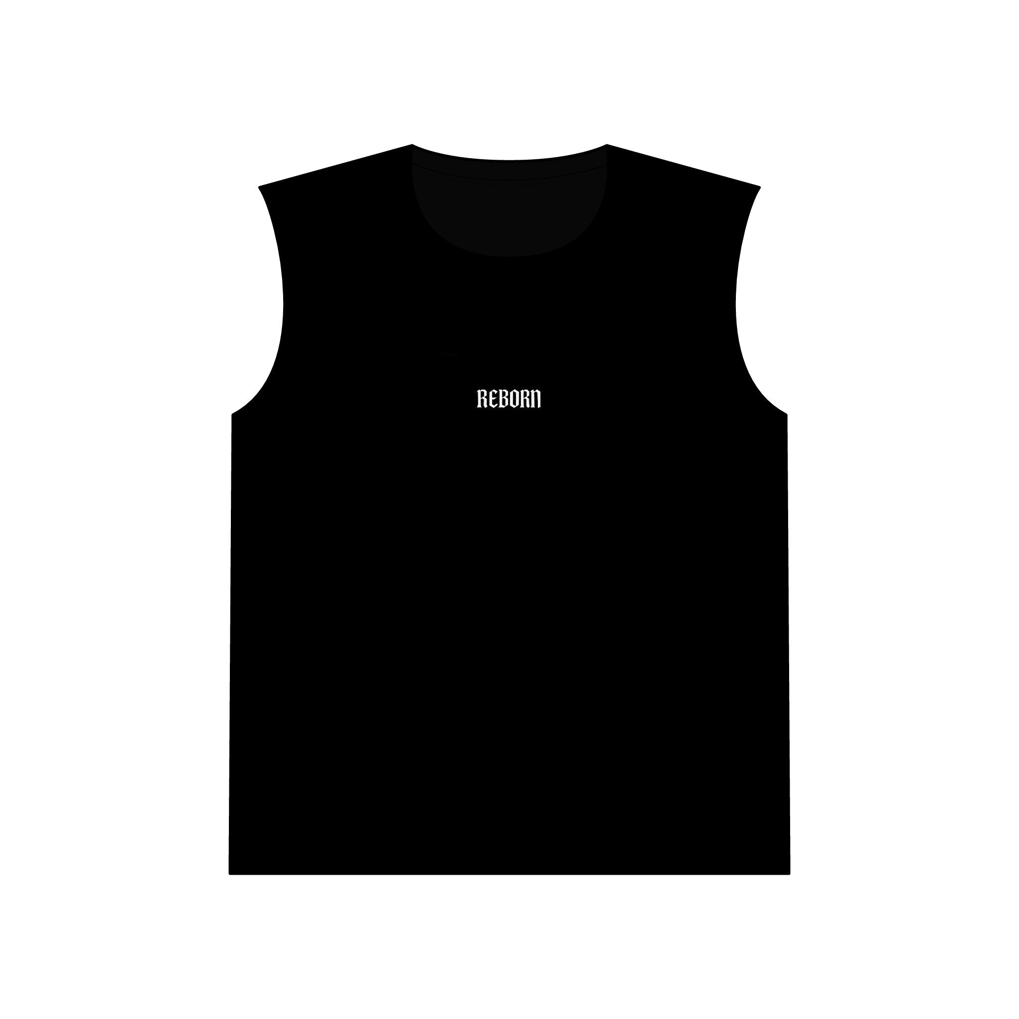 Cool Unisex Muscle Tank Top - Reborn Graphic, Gym Wear, Casual Outfit, Summer Activewear, Fitness Gift, Statement Apparel