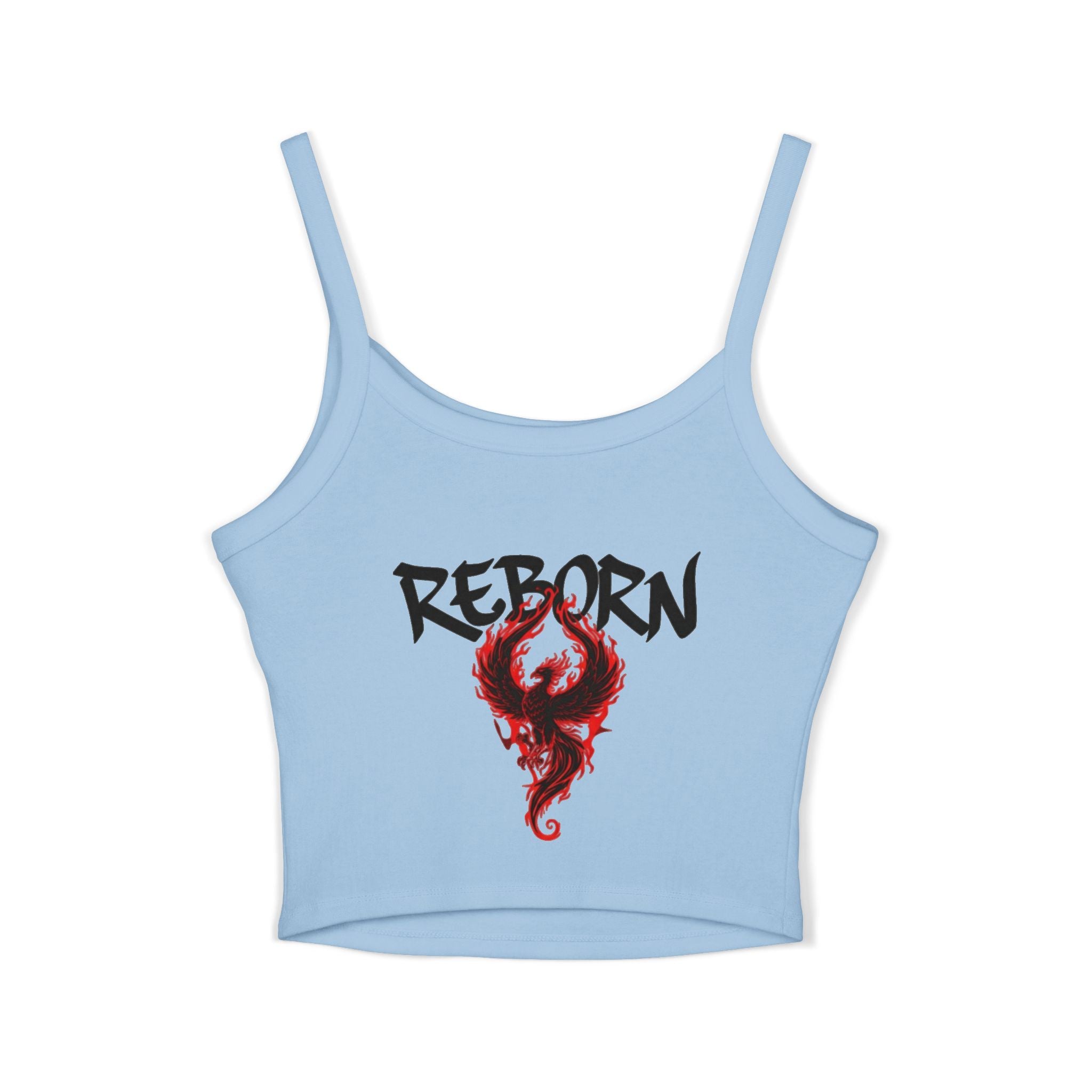 Reborn Tank Top for Women, Graphic Spaghetti Strap Top, Trendy Summer Wear, Gift for Her, Festival Style