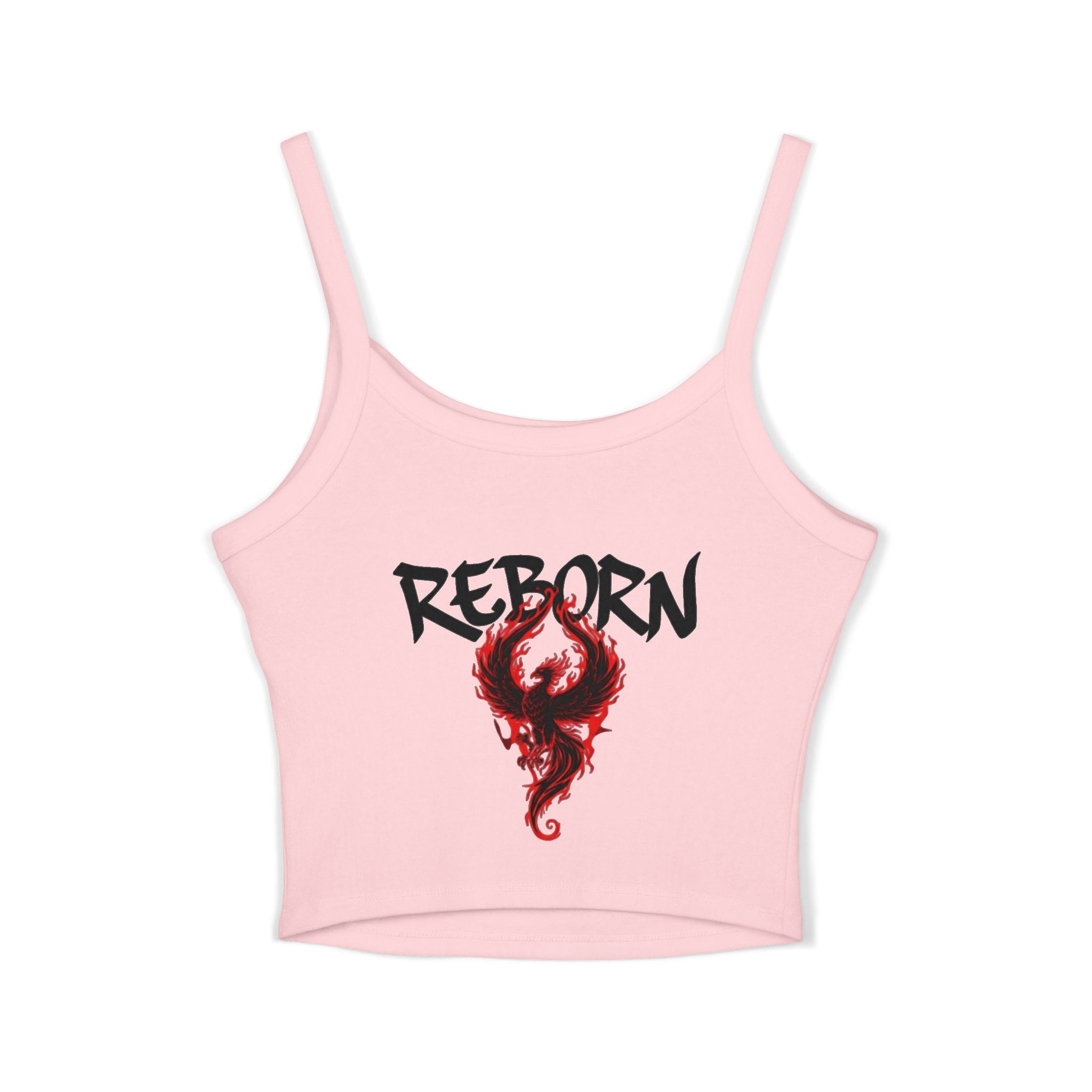 Reborn Tank Top for Women, Graphic Spaghetti Strap Top, Trendy Summer Wear, Gift for Her, Festival Style