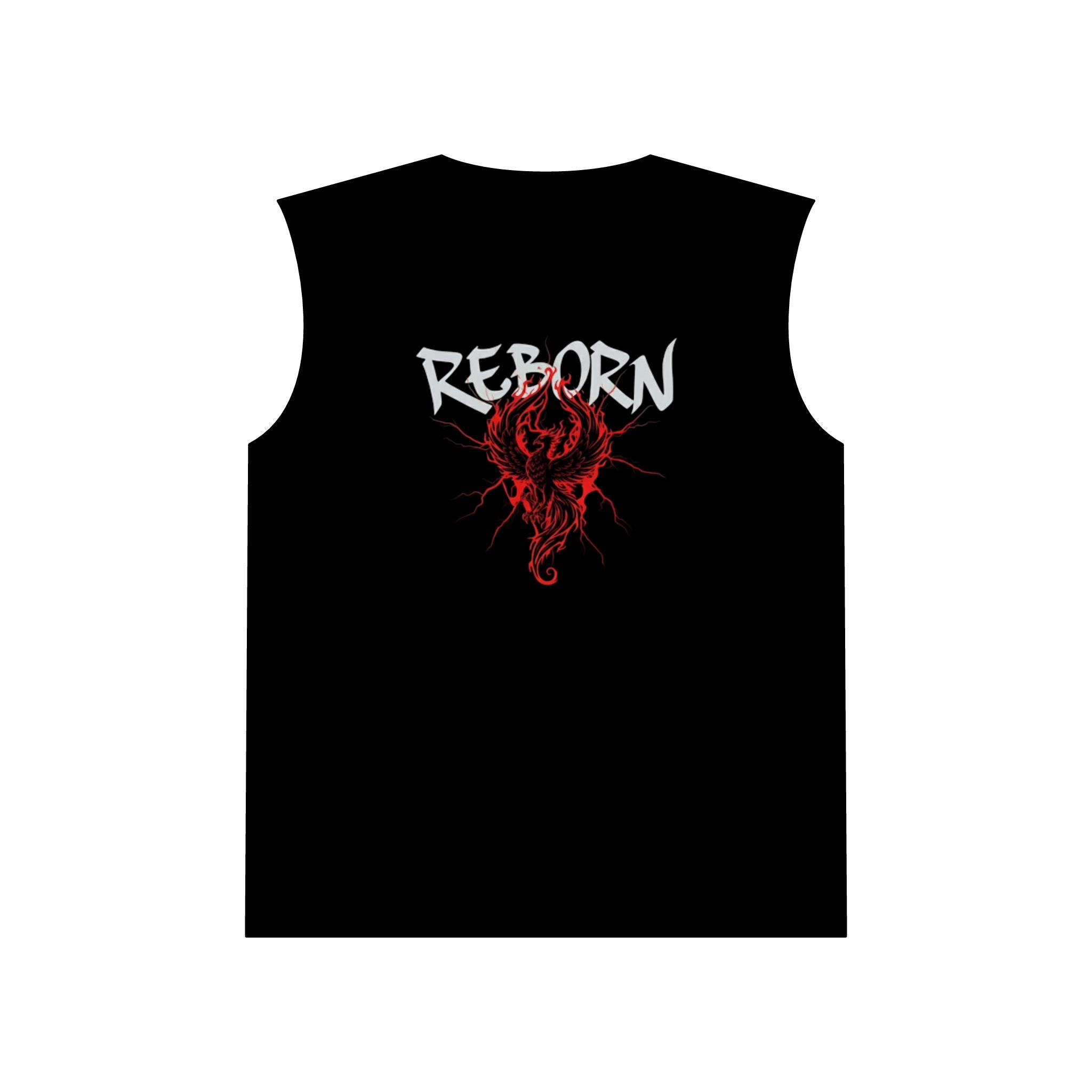 Cool Unisex Muscle Tank Top - Reborn Graphic, Gym Wear, Casual Outfit, Summer Activewear, Fitness Gift, Statement Apparel
